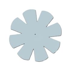 a white flower shaped object on a white background