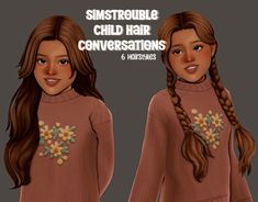 simstrouble child hair conversions