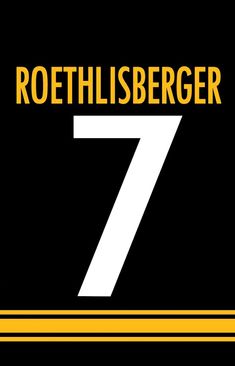 the number seven is shown in yellow and black