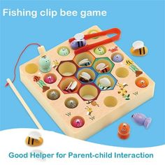 an advertisement for a children's board game with bees and honeybees on it