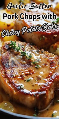 What Goes Well With Pork Chops, Garlic Pork Chops In Creamy Mushroom, Creamy Garlic Pork Chops With Cheesy Potatoes, Best Ever Pork Chops, Pork Chop Breading Recipes, Creamy Garlic Pork Chops With Potatoes, Garlic Butter Pork Chops With Cheesy Potatoes, Pork Chops And Au Gratin Potatoes, Cheesy Pork Chops And Potatoes