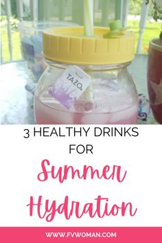 three healthy drinks for summer hydration