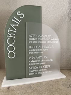 an award is displayed on a counter top