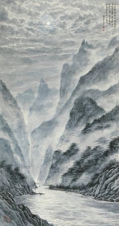 leeheesart.com Japanese Mountains Art, Asian Landscape, Chinese Artwork, Japan Painting, Chinese Landscape Painting, Chinese Art Painting, Japanese Art Prints, Japanese Artwork, Asian Painting