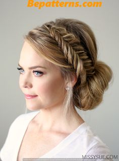 Easy Hairstyles for Girls that Look Amazing & Adorable Waterfall Braid Updo, Fishtail Braid Updo, French Braid Updo, Bridemaids Hairstyles, Fishtail Braid Hairstyles, Peinados Recogidos, Fishtail Braid, Holiday Hairstyles, Braided Updo