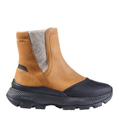 Long loved for their waterproof protection and tough-as-nails durability, our Storm Chaser pull-on boots are now better than ever. Our softest midsole provides exceptional cushioning while the updated outsole offers even more all-weather traction and stability. Order regular shoe size. (For half sizes not offered, order up to next whole size). PFC/PFAS-free durable water repellent (DWR). Cushioning: Supersoft B-Bound midsole plus True Cushioned molded-EVA footbed Warmth: Cozy fleece lining with Snow Sneakers, Storm Chaser, Womens Bogs, All Weather Boots, Tough As Nails, Weather Boots, Knit Boots, Boots Waterproof, Bean Boots