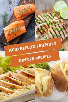 Acid Reflux Friendly Dinners - Simply Noel Low Acid Dinner Recipes, Acid Reflux Foods, Low Acid Diet, Gerd Friendly