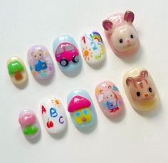 Cute Nail Designs Coquette, 3d Pokemon, Coquette Nails, Paint Nails, 2024 Nails, Really Cute Nails, Cute Gel Nails, Slime Asmr