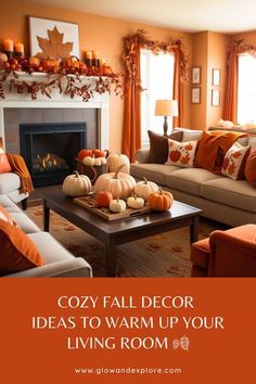 cozy fall decor ideas to warm up your living room