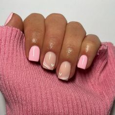 Structure Manicure, Simple Short Nails, Short Nails Design, Mom Nails, Short Pink Nails, Short Nails Ideas, Shellac Nail Designs, Builder Gel Nails, Pink Gel Nails