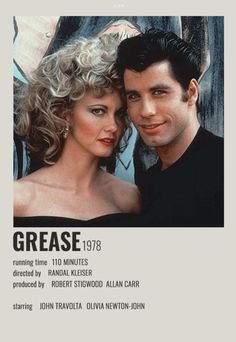 an advertisement for grease starring actors from the tv series