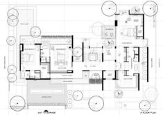 the floor plan for this modern home