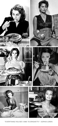 black and white photos of women in the kitchen, one woman is eating while the other has