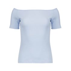 A stylish light blue off-shoulder top made from a comfortable cotton-elastane blend. Designed as a one-size fit, it features a flattering silhouette with a length of 52 cm and a chest width of 36 cm. Perfect for casual outings or pairing with your favorite accessories for a chic look. 95% cotton-5% elastane  Gentle machine wash. Turn garment inside out. Cold water. Mild detergent. Iron on reverse side. Do not tumble dry. Do not bleach. Top For Women Stylish, Tops For Women Stylish, Blue Off Shoulder Top, Light Blue Top, Gifts For New Mums, Professional Women, Top For Women, Blue Top, Off Shoulder Tops