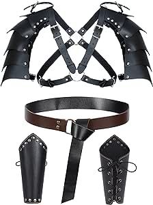 Amazon.com: Medieval Knight Leather Belt Shawl Men Renaissance Half Shoulder Cape Scarf Buckle Bracers. Prepare for Halloween, Retro Accessories(Type12) : Clothing, Shoes & Jewelry. As an Amazon associate, I earn from qualifying purchases. Viking Cosplay, Viking Belt, Scarf Buckle, Leather Bracers, Cape Scarf, Shoulder Cape, Shoulder Armor, Retro Accessories, Medieval Costume