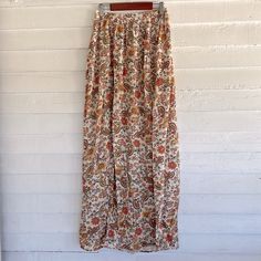 -Nwot -Never Worn -High Waisted Maxi Skirt Boho Maxi Skirt, High Waisted Maxi Skirt, Striped Maxi Skirts, Maxi Skirt Boho, Orange Skirt, Womens Maxi Skirts, Floral Maxi Skirt, Floral Print Skirt, Pleated Maxi