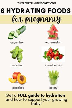 the 6 hydrating foods for pregnant