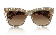 D&G Oprah Glasses, Dolce And Gabbana Eyewear, Clear Sunglasses, Acetate Glasses, Dolce Gabbana Sunglasses, Sunglasses Uv Protection, Acetate Sunglasses, Metal Lace