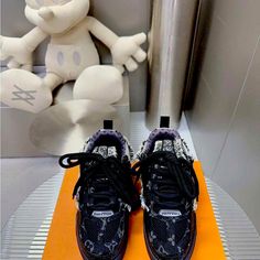 Louis Vuitton Skate Trainer Black Swarovski Monogran Worn Once Asking $2,800 Obo Please No Low Baller Bape Jacket, Shoes Louis Vuitton, Cyberpunk Clothes, Lv Shoes, Luxury Aesthetic, Mens Trends, Louis Vuitton Shoes, Aesthetic Guys, Mens Shoes Sneakers