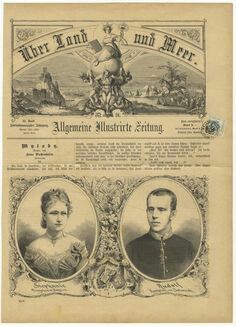 an old newspaper with two pictures of people on the front and one is black and white