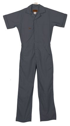 PRICES MAY VARY. 20% Cotton, 80% Polyester Inseam Length: Regular 30" or Tall 31 1/2" Preshrunk soil resistant fabric Oversized chest pockets Relaxed Fit These Five Rock relaxed fit size Poplin unlined short sleeve coveralls are generously sized for a fuller fit providing maximum comfort, for a slimmer fit see our Regular Poplin coveralls. These easy care, soil resistant fabric work/shop coveralls are made of a lightweight 5.5 oz. preshrunk 20% cotton/80% polyester. A two-way, heavy duty brass z Coveralls Workwear, Rosie The Riveter Costume, 1940s Costume, Work Coveralls, Vintage Overalls, Safety Clothing, Normal Clothes, Rosie The Riveter, Europe Trip