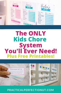 the only kids chore system you'll ever need plus free printables