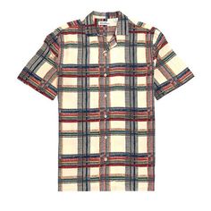 From Caribbean, This Shirt Features: Plaid Pattern Camp Collar Short Sleeves Button Front Closure Lyocell Machine Wash / Tumble Dry Tropical Print Shirt, Peach Shorts, Floral Hawaiian Shirt, Shirt Dress Casual, Camp Shirt, Red Shirt, Mens Green, Camping Shirt, Silk Shirt