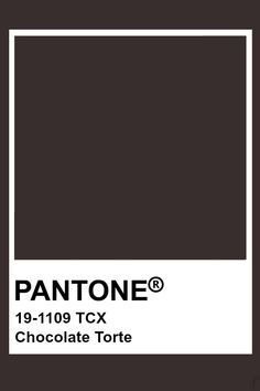 pantone's chocolate tone is shown in the color brown, and it has a square