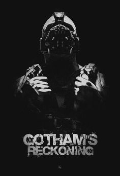 a black and white poster with the words,'batman's reconning '