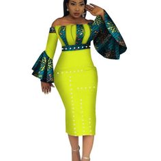 Dashiki Party Hot Vestidos for Women Cotton Print Mid-calf African Clothing Nature Dress, Kitenge, Black Women Fashion