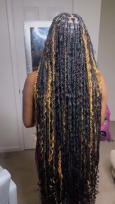 Small Goddess Passion Twists, Braids For Black Hair With Color, Boho Island Twist Hairstyle Color, Island Twist With Curls And Color, Passion Island Twist, Long Rope Twist Braids For Black Women, Peekaboo Boho Passion Twist, Blue And Black Passion Twist, Passion Twists Knotless