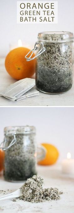 Bath Salts Diy Recipes, Bath Tea Recipe, Diy Bath Salt, Bath Teas, Green Tea Bath, Bath Soak Recipe, Tea Recipes Diy, Salt Recipes, Tea Bath