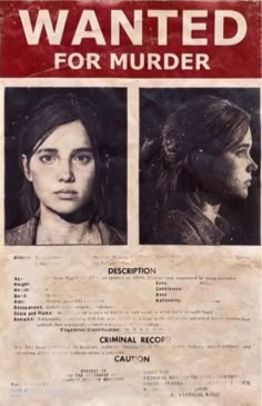 a wanted poster for the movie's character, in which she appears to be murdered