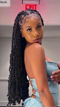 Medium Hairstyle, Box Braids Hairstyles For Black Women, Braided Cornrow Hairstyles, Cute Box Braids Hairstyles, Quick Braided Hairstyles, Protective Hairstyles Braids, Hair Twist Styles, Braids Locs, Pretty Braided Hairstyles