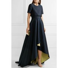 Silhouette:Two Piece,Sheath / Column; Hemline / Train:Asymmetrical; Closure:Zipper UP; Fully Lined:No; Built-In Bra:No; Embellishment:Solid Color,Pleats; Fabric:Taffeta; Sleeve Length:Short Sleeve; Tips:Professional dry cleaner only,Colors may vary slightly due to different monitor settings; Boning:No; Style:Elegant,Simple,High Low; Occasion:Church,Semi Formal,Wedding Guest; Waistline:Natural; Neckline:Jewel Neck; Brand:LAN TING Express; Listing Date:12/12/2022; Bust:; Hips:; Hollow to Floor:; W Formal Dress With Jacket, Dress Simple Elegant, Ceremony Dress, Bride Dress Simple, Dress With Pleats, Dress Wedding Guest, Mob Dresses, Civil Ceremony, فستان سهرة