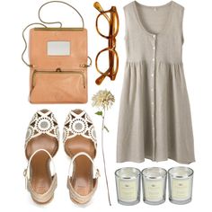 "wheat fields" by animagus on Polyvore Polyvore Shoes, Bags Cheap, Mk Handbags, Mk Purse, Wheat Fields, Mk Bags, White Cardigan, New Wardrobe, Spring Summer Outfits