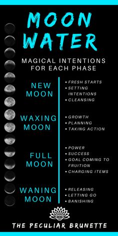 This is the ULTIMATE GUIDE on MOON WATER! I’ll be talking about what Moon Water is and the simple way to make it. Then I’ll get a little more in depth by answering some questions that I get asked frequently! Moon Water is considered to be very magical and purifying. It’s similar to Holy Water in Christianity and is frequently used for cleansing and rituals.Moon Water is any water that has absorbed the energy of the Moon during ANY phase. #thepeculiarbrunette #diymoonwaterspell Make Moon Water, Moon Spells, Moon Water, New Moon Rituals, Full Moon Ritual