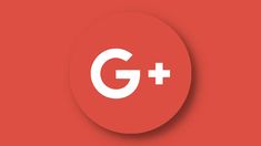 the logo for google plus on a red background with a white cross in the middle