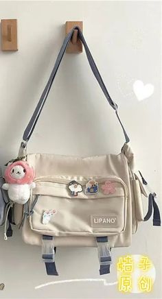 47762745917784 Canvas School Bag, Cute Shoulder Bags For School, Japan School Bag, Crossbody School Bag, Scene Icons, Cute Small Bags, Girls Messenger Bag, Handbags For School, School Bookbags