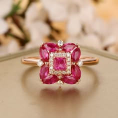 This Anniversary Rings item by AHBogemStudio has 1689 favorites from Etsy shoppers. Ships from Pennsauken, NJ. Listed on May 5, 2024 Luxury Flower-shaped Ruby Ring In Fine Jewelry Style, Red Ruby Ring In 14k Rose Gold, Ruby Ring In 14k Rose Gold With Round Shape, Red 14k Rose Gold Rings For Anniversary, Rose Gold Ruby Cluster Ring With Gemstones, Rose Gold Ruby Cluster Ring For Anniversary, Gem Engagement Ring, Gem Engagement Rings, Style Année 20