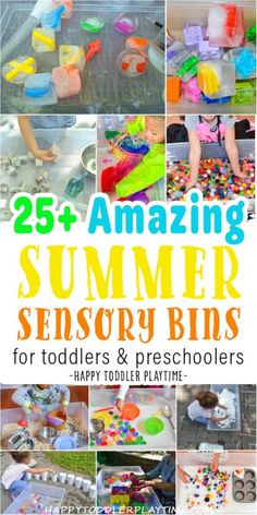 25 amazing summer sensory bins for toddlers and preschoolers