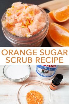 Orange Sugar Scrub, Homemade Scrubs, Organic Medicine, Scrub Homemade, Diy Sugar Scrub Recipe, Săpunuri Handmade