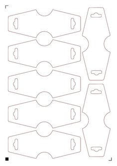 the cut out pattern for an ornament