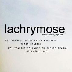 an advertisement for lachrymose with the caption's in black and white