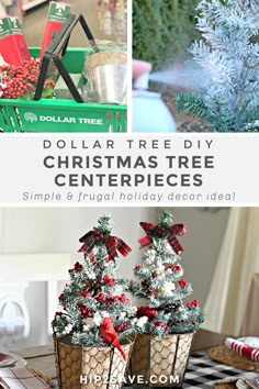 dollar tree diy christmas tree centerpieces