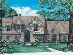 this is an artist's rendering of these european style homeplanstyles