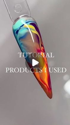 Mylar Nail Art Tutorial, Ballerina Design Nails, Blooming Gel Nail Art Ideas, Nail Design Tutorial, Blooming Gel Designs, Blue Glitter Nails, Nail Design Video