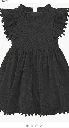 Toddler Girl Elegant Lace Pom Pom Flutter Sleeve Party Princess Black Dress In Formal Black Feel Free To Send Me An Offer! Mermaid Maternity Dress, Elegant Vintage Dresses, Princess Party Dress, White Maternity Dresses, Maternity Long Dress, Summer Lace, Black Baby, Maxi Dress Wedding, Toddler Girl Dresses