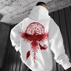 Mens Hoodies Streetwear, Men Hoodies, Guys Clothing Styles, Hooded Sweatshirt Men, Hoodie Material, Streetwear Y2k, Vintage Graphic, Pullover Designs, Print Hoodie