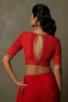 Trendy Blouse Neck Designs, Choli Style Blouse, Trending Blouse, Best Blouse Designs, Model Blouse